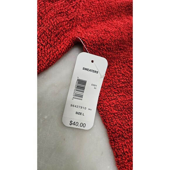 NWT Indigo Red Mock Neck Long Sleeves Pullover Women's Sweater Size L - Picture 7 of 10